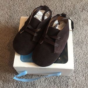 Ralph Lauren chocolate suede shoes (baby, size 4)